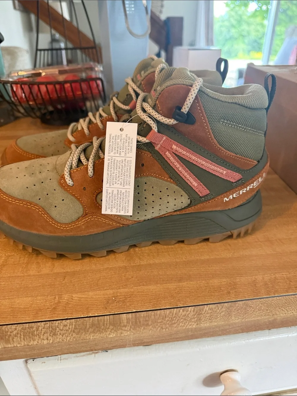 Merrell Olive Green and Brown Trail Boots